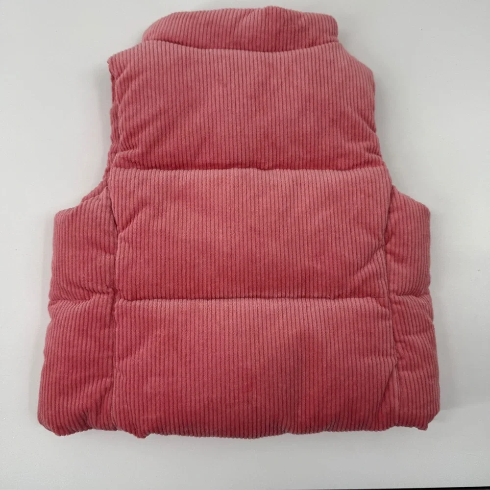 Ralph Lauren Pink Corduroy Puffer Vest Baby Girls 9M NWT fall preppy fashion